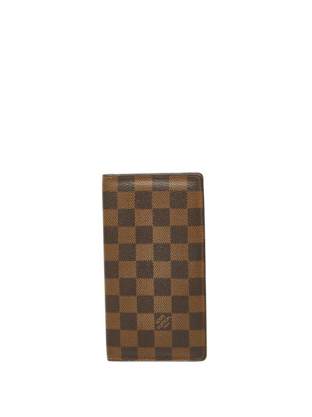 Louis Vuitton Monogram Porte Barr Credit Wallet Brown Leather